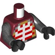 Torso, Pearl Titanium Arms, Black Hands with print