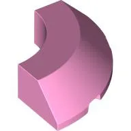 Brick Round Corner 4 x 4 x 1 with Bottom Cut Outs, No Studs, Flat Top