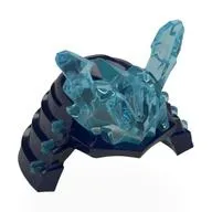 Helmet Samurai with Trans Light Blue Icicle Horns