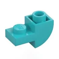 Brick Curved Inverted 1 x 2 with 1 x 1 Cutouts