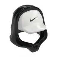 Hood over Cap White with Nike Logo Print