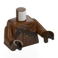 Torso, Jawa Robe, Dark Brown Straps print, Reddish Brown Arms, Dark Brown Hands