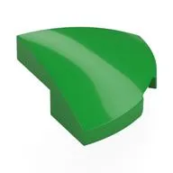 Brick Round Corner, Curved 2 x 2 x 2/3 Quarter Circle With 1 x 1 Bottom Cutout