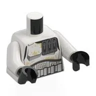 Torso, Stormtrooper Armor, Tan Stains Print, White Arms, Black Hands