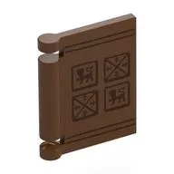 Book Cover with Leather Cover, Symbols Print