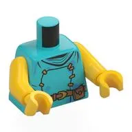 Torso, Stapled Front, Nougat Belt with Pouch Print, Yellow Arms and Hands