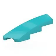 Brick Wedged, Curved 1 x 4 with Stud Notch Left