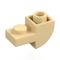 Brick Curved Inverted 1 x 2 with 1 x 1 Cutouts