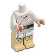 Minifig Body with SMART Tag, Tatooine Luke Skywalker