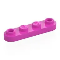 Plate Special 1 x 4 Rounded with 2 Open Studs