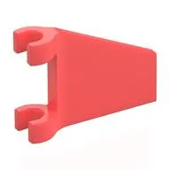 Flag 2 x 2 Trapezoid with Flared Area between Clips