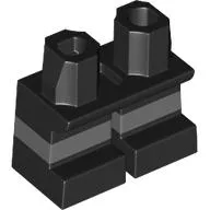 Legs Short with Dark Bluish Gray Stripe Pattern [Multi Color Injection]