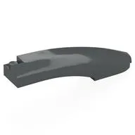 Brick Round, Curved 10 x 2 x 2 with Rounded End Right