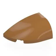Brick Round, Curved Double 3 x 2 Beveled with Stud Notch Left