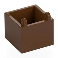 Container Box 2 x 2 x 1 1/3 with Hinge