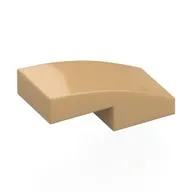Brick Curved 2 x 1 No Studs [1/2 Bow]