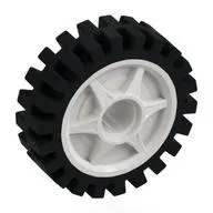 Wheel Rim 24 x 7 with Black Tyre