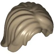 Hair Mid-Length Tousled with Center Part