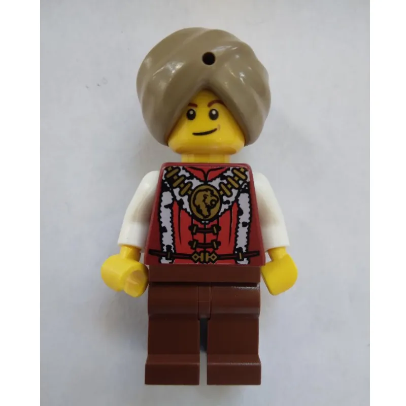 Snake Charmer, Dark Tan Turban, Black Eyebrows