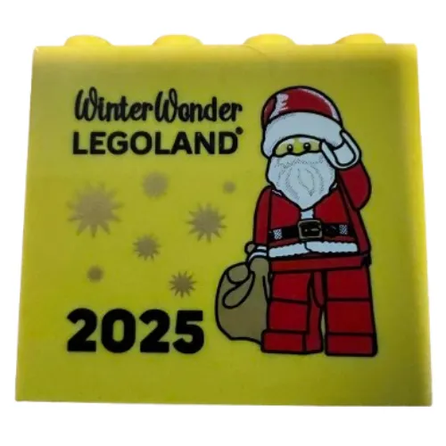 Brick 2 x 4 x 3 with 'WinterWonder LEGOLAND' 2025 Print