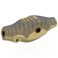 Animal Body Part, Dinosaur, Tyrannosaurus Rex Body with Tan Belly, Sand Blue Markings Print