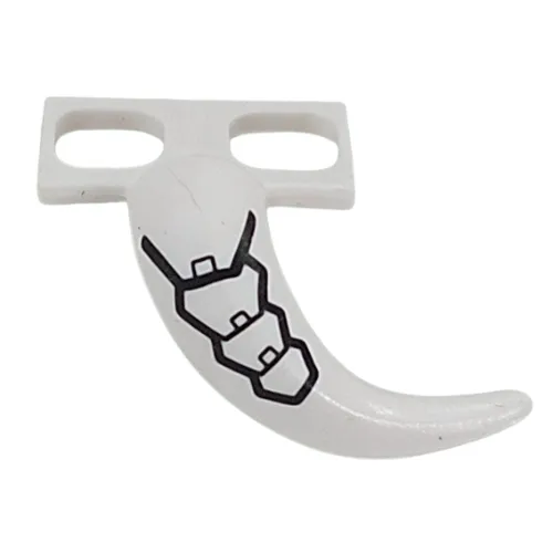 Minifig Hipwear Short Tail Costume with Metal Scales/Armor Plating Print