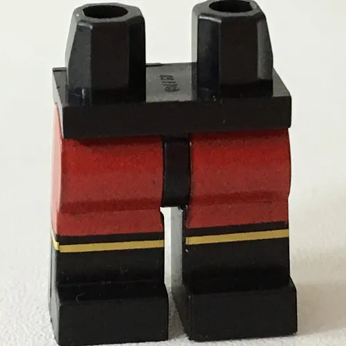 Hips and Black Legs with Red Shorts and Yellow Stripes print (Plastic Man)