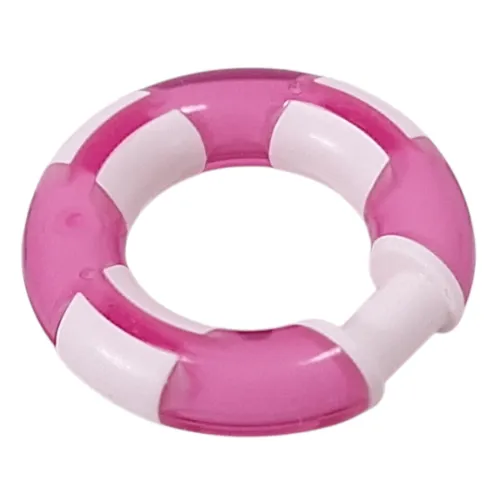 Ring with Bar (Life Preserver) with Trans-Pink Pattern