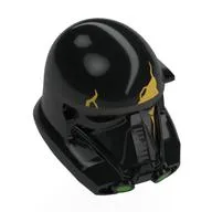 Helmet Imperial Death Trooper with Gold Cracks Print