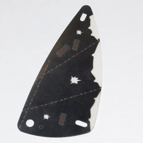 Sail, Triangular, 6 x 12 with Tattered with Patched Cloth Print