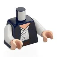 Torso Jacket, White Shirt, Light Nougat Chest, Dark Red Belt Print, White Arms, Light Nougat Hands