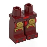 Hips and Dark Red Legs with Gold/Red Iron Man Mark 3 Armor Print