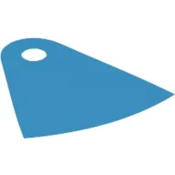 Neckwear Cape, Curved Bottom, One Small Top Hole [Plain]