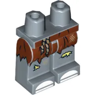 Hips and Sand Blue Legs with Ragged Shirt and Patches Print