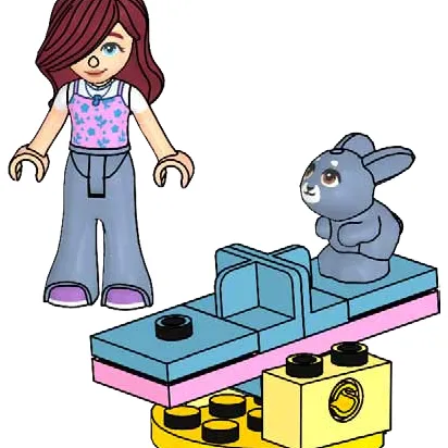 Paisley and Seesaw with Bunny