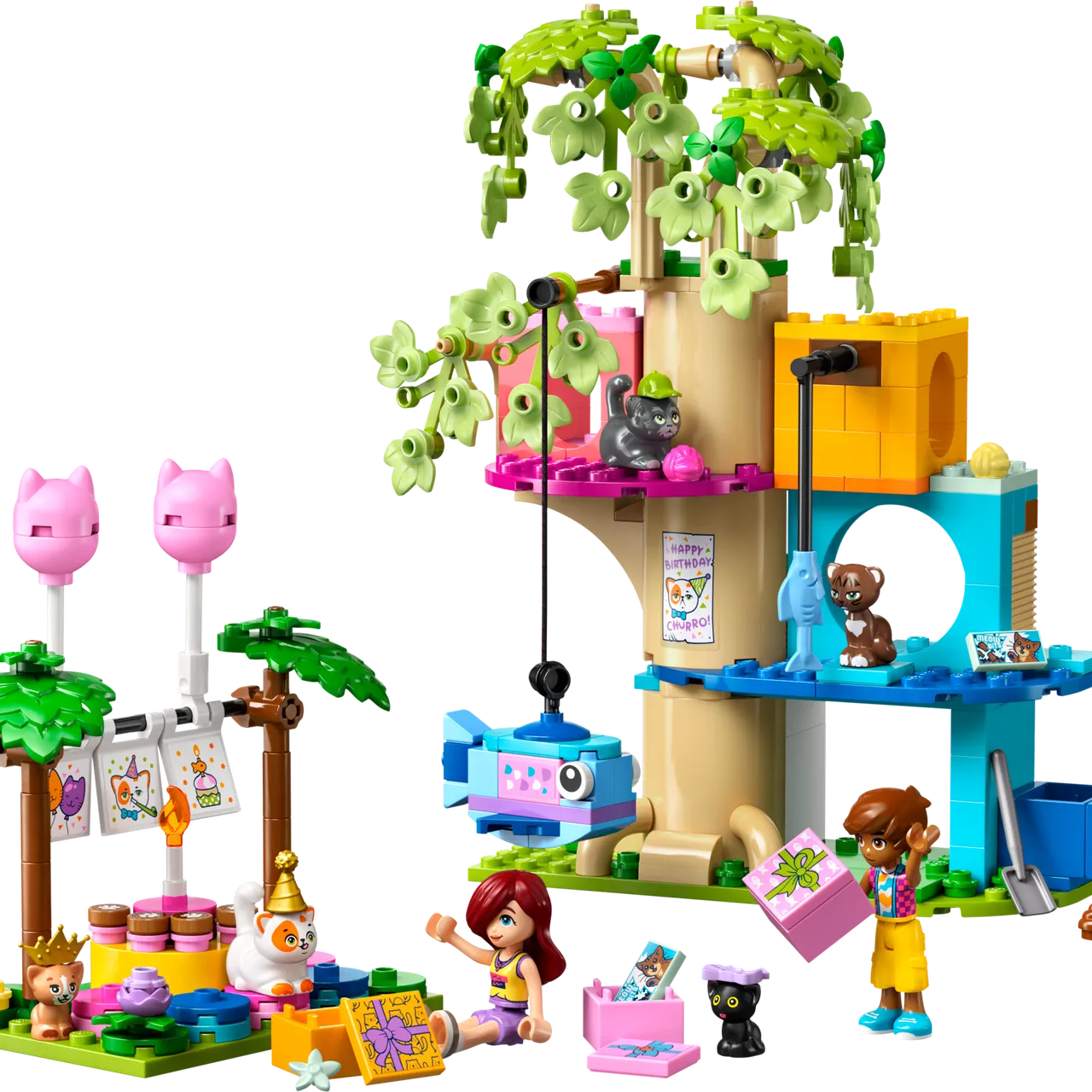 Cat Birthday Party & Tree House