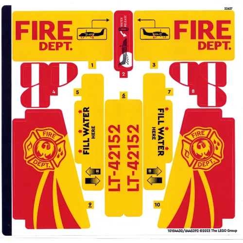 Sticker Sheet for Set 42152-1