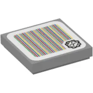 Tile 2 x 2 with Thwimp and Barcode Print (Sticker)