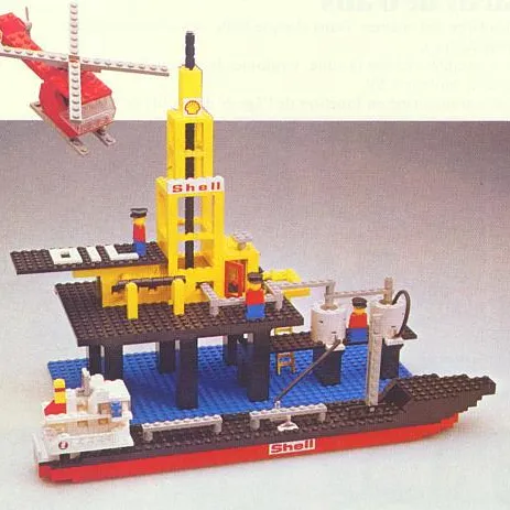 Offshore Rig with Fuel Tanker