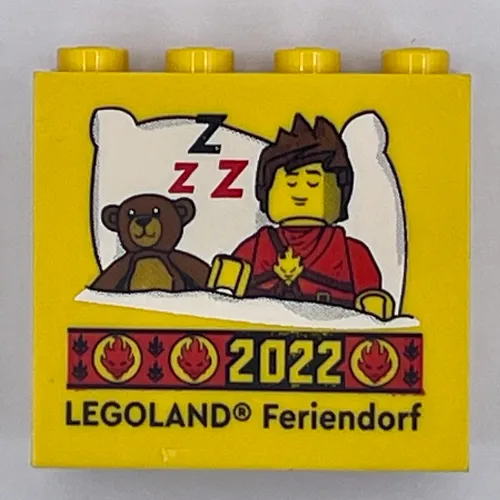 Brick 2 x 4 x 3 with 'LEGOLAND Feriendorf 2022' print