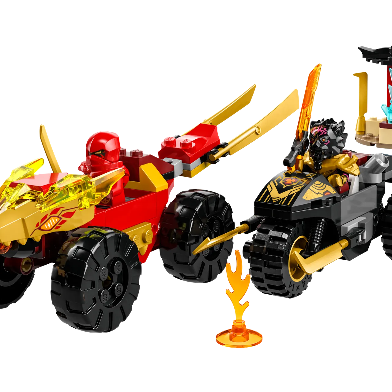 Kai and Ras's Car and Bike Battle