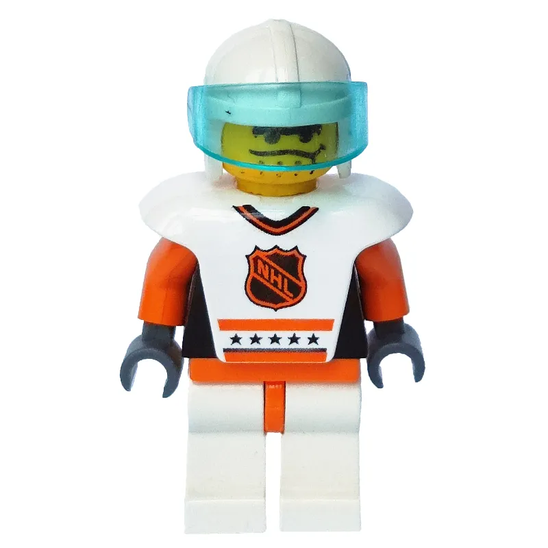 Hockey Player White Vest #8