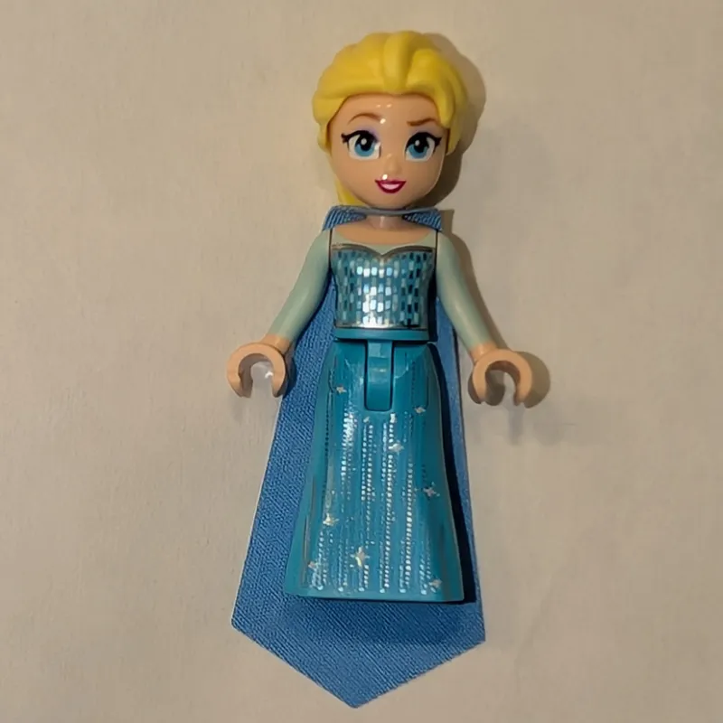 Elsa, Medium Azure Dress, Cape, Big Eyes