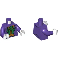 Torso Jacket, Orange Shirt, Green Bow Print (The Joker), Dark Purple Arms, White Hands