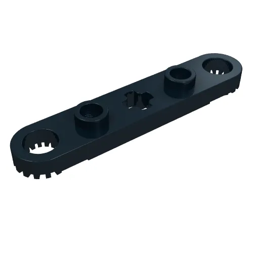 Technic Plate 1 x 5 with Toothed Ends, 2 Studs and Center Axle Hole