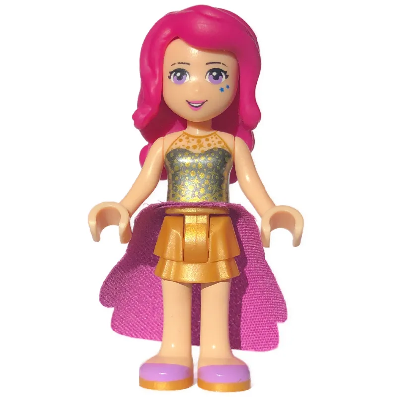 Livi - Black Top, Pearl Gold Skirt