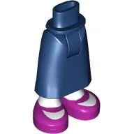Minidoll Hips and Skirt with Ankles with White Legs, Magenta Shoes print