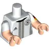 Torso, Dual Molded Arms, Adidas and DFB Logos / 'SCHWEINSTEIGER 7' Back Print, White Sleeves Pattern, Light Nougat Arms and Hands