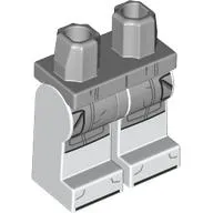 Hips and White Legs with Light Bluish Grey Pilot Uniform, Pockets print