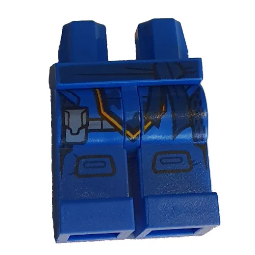 Hips and Blue Legs with Dark Blue Belt, Knee Pads print (Jay)